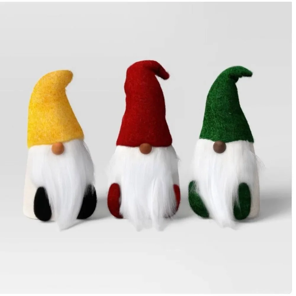 Wondershop 3 Pieces‎ Felted Wool gnomes